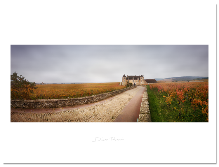 panorama paysage Chateau du Clos de Vougeot